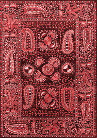 Oriental Red Industrial Rug, urb1148red