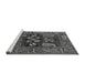 Sideview of Machine Washable Oriental Gray Industrial Rug, wshurb1148gry