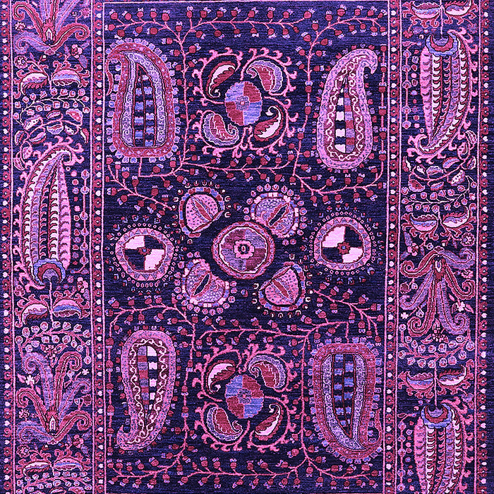 Machine Washable Oriental Purple Industrial Area Rugs, wshurb1148pur