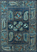 Oriental Light Blue Industrial Rug, urb1148lblu