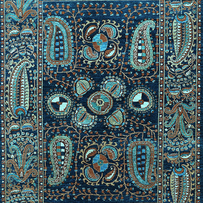 Oriental Light Blue Industrial Rug, urb1148lblu
