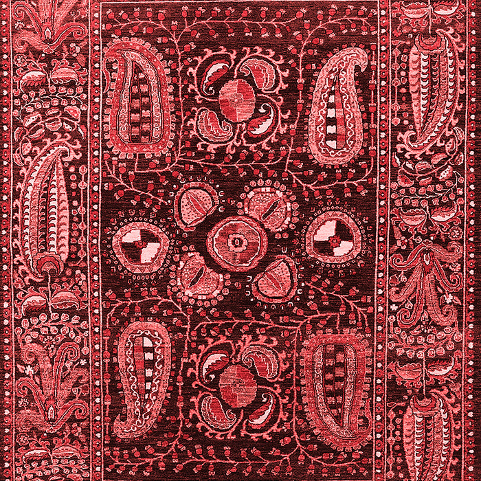 Machine Washable Oriental Red Industrial Rug, wshurb1148red