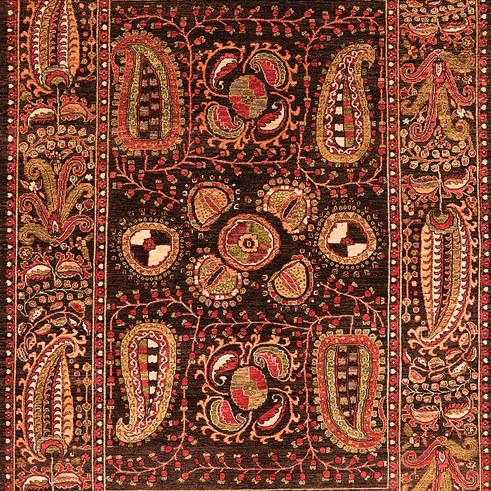 Oriental Orange Industrial Rug, urb1148org