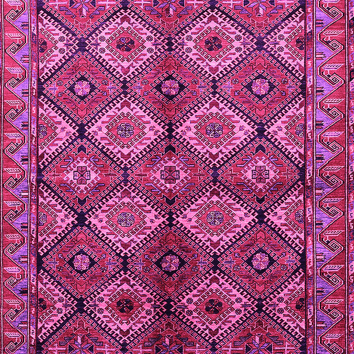 Machine Washable Oriental Pink Industrial Rug, wshurb1149pnk