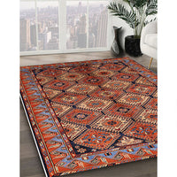 Mid-Century Modern Cranberry Red Oriental Rug, urb1149