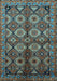 Oriental Light Blue Industrial Rug, urb1149lblu