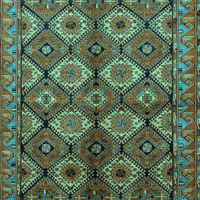 Oriental Turquoise Industrial Rug, urb1149turq