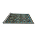 Sideview of Machine Washable Oriental Light Blue Industrial Rug, wshurb1149lblu