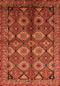 Oriental Orange Industrial Rug, urb1149org