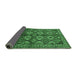 Sideview of Oriental Emerald Green Industrial Rug, urb1149emgrn