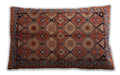 Mid-Century Modern Urban Cranberry Red Lumbar Throw Pillow, 13 inch by 19 inch, lburb1149