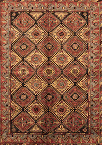 Oriental Brown Industrial Rug, urb1149brn