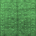 Square Oriental Emerald Green Industrial Rug, urb1150emgrn