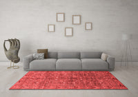 Machine Washable Oriental Red Industrial Rug, wshurb1150red