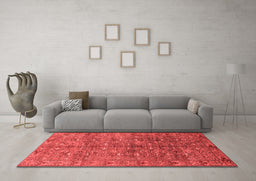 Industrial Red Washable Rugs