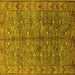 Square Oriental Yellow Industrial Rug, urb1150yw