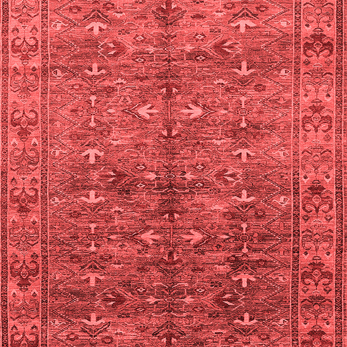 Machine Washable Oriental Red Industrial Rug, wshurb1150red