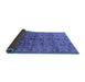 Sideview of Oriental Blue Industrial Rug, urb1150blu