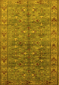 Oriental Yellow Industrial Rug, urb1150yw