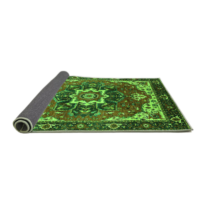 Sideview of Oriental Green Industrial Rug, urb1151grn