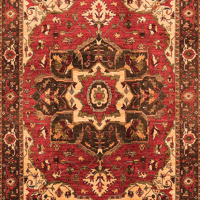 Oriental Orange Industrial Rug, urb1151org
