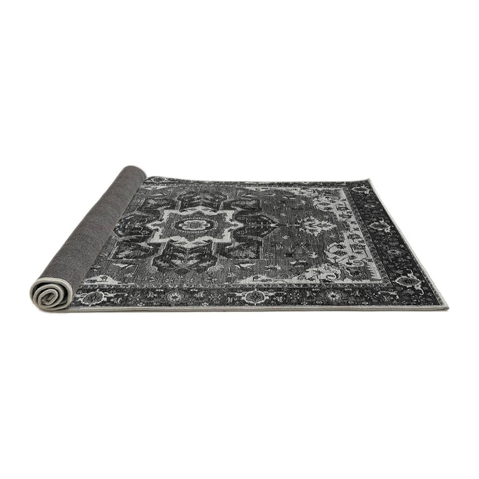 Sideview of Oriental Gray Industrial Rug, urb1151gry
