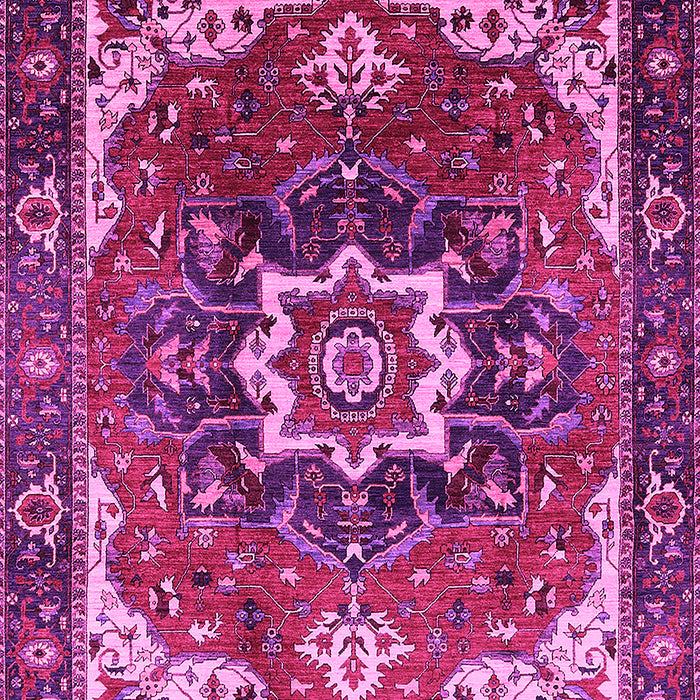 Machine Washable Oriental Pink Industrial Rug, wshurb1151pnk
