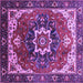 Square Oriental Purple Industrial Rug, urb1151pur