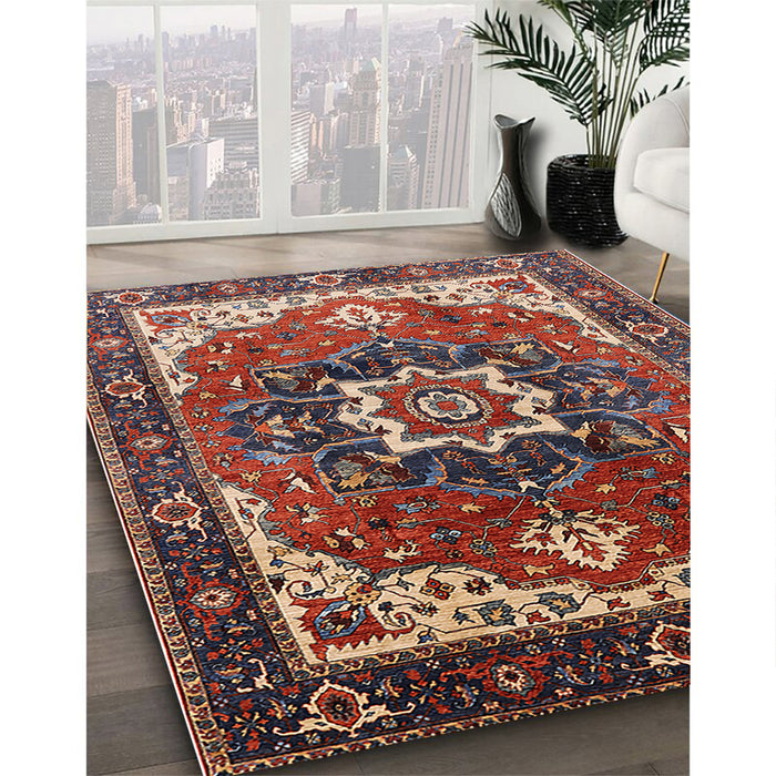 Machine Washable Industrial Modern Brown Rug in a Family Room, wshurb1151