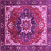 Square Oriental Pink Industrial Rug, urb1151pnk