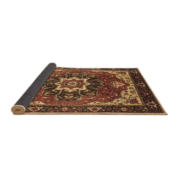Sideview of Oriental Brown Industrial Rug, urb1151brn