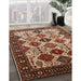 Machine Washable Industrial Modern Saffron Red Rug in a Family Room, wshurb1152