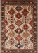 Mid-Century Modern Saffron Red Oriental Rug, urb1152