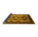 Sideview of Oriental Yellow Industrial Rug, urb1152yw