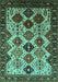 Oriental Turquoise Industrial Rug, urb1152turq