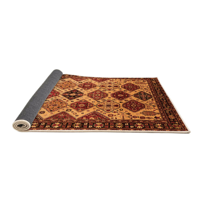 Sideview of Oriental Orange Industrial Rug, urb1152org