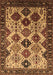 Machine Washable Oriental Brown Industrial Rug, wshurb1152brn