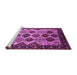 Sideview of Machine Washable Oriental Purple Industrial Area Rugs, wshurb1152pur