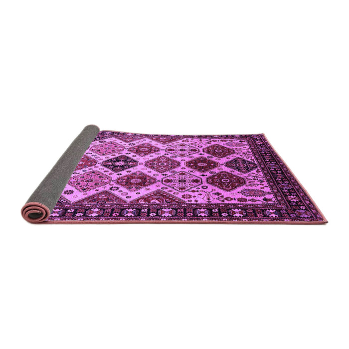 Sideview of Oriental Purple Industrial Rug, urb1152pur