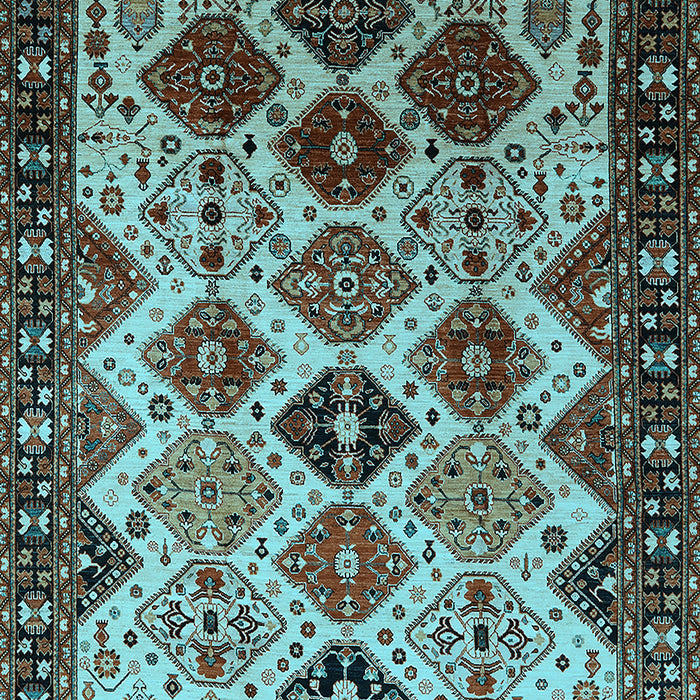 Oriental Light Blue Industrial Rug, urb1152lblu