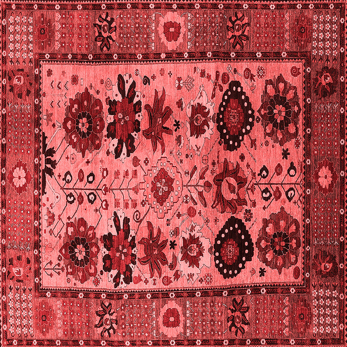 Machine Washable Oriental Red Industrial Rug, wshurb1153red