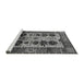 Sideview of Machine Washable Oriental Gray Industrial Rug, wshurb1153gry