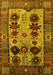 Oriental Yellow Industrial Rug, urb1153yw