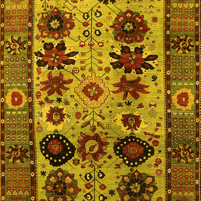 Oriental Yellow Industrial Rug, urb1153yw