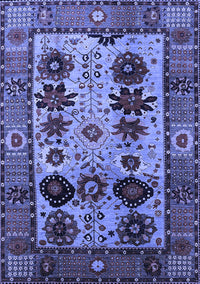 Oriental Blue Industrial Rug, urb1153blu