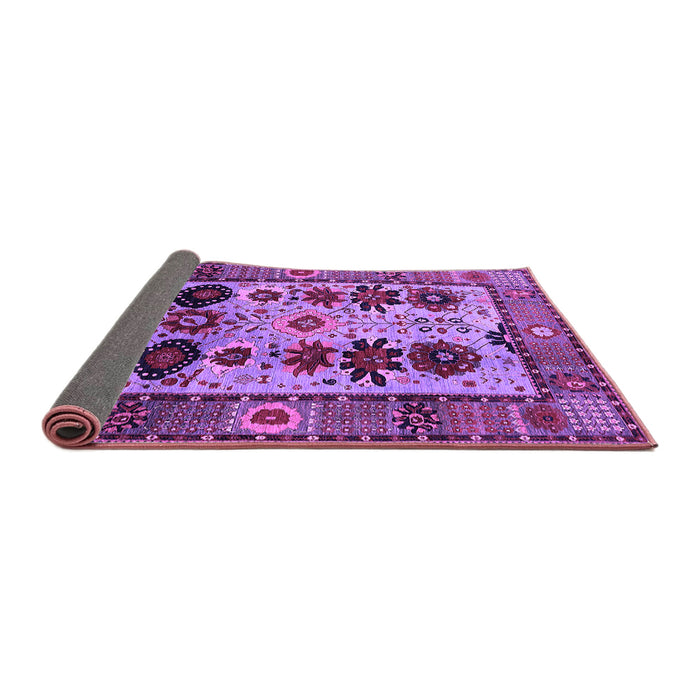Sideview of Oriental Purple Industrial Rug, urb1153pur