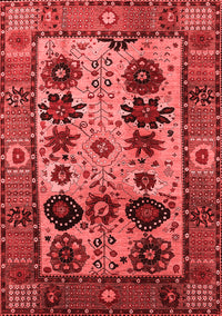 Oriental Red Industrial Rug, urb1153red