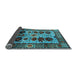 Sideview of Oriental Light Blue Industrial Rug, urb1153lblu