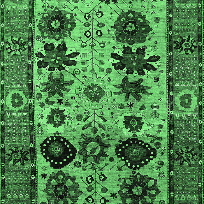 Oriental Emerald Green Industrial Rug, urb1153emgrn