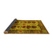 Sideview of Oriental Yellow Industrial Rug, urb1153yw